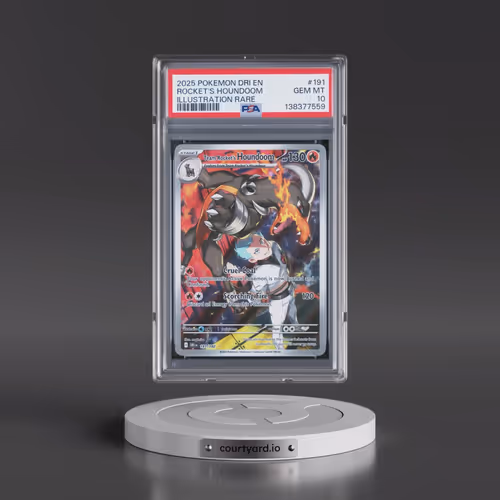 2025 Pokémon Dri EN-Destined Rivals #191 Team Rocket's Houndoom - Illustration Rare (PSA 10 GEM MINT