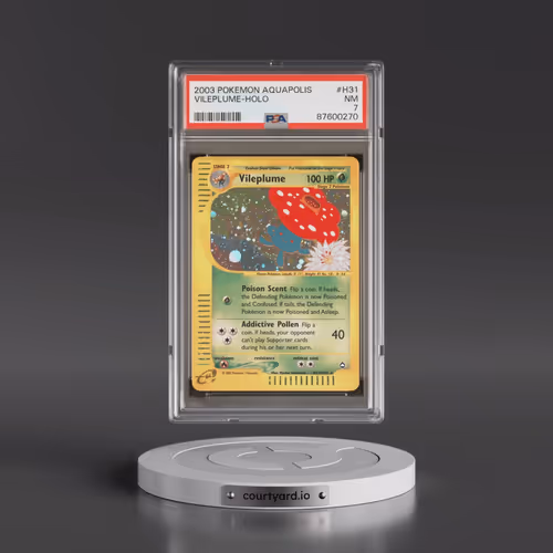 2003 Pokémon Aquapolis #H31 Vileplume - Holo (PSA 7 NM)