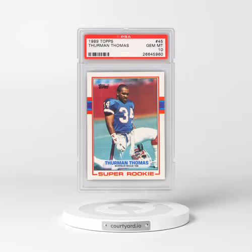 1989 Topps #45 Thurman Thomas (PSA 10 GEM MINT)