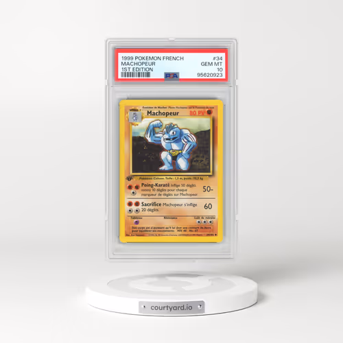1999 Pokémon #34 Machopeur - 1st Edition (PSA 10 GEM MINT)