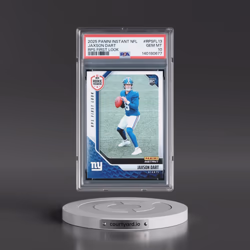 2025 Panini Instant NFL Rps First Look #RPSFL13 Jaxson Dart (PSA 10 GEM MINT)