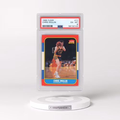 1986 Fleer #77 Chris Mullin (PSA 6 EX-MT)