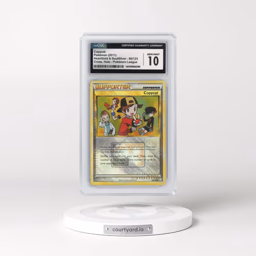 2010 HeartGold & SoulSilver #90/123 Copycat - Crosshatch Holo (Cross. Holo) Pokémon League (CGC 10 G