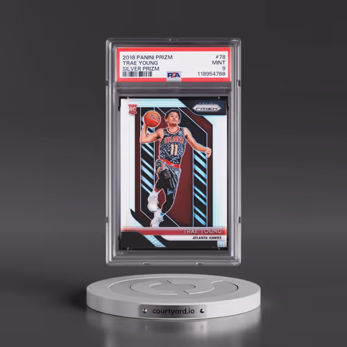 2018 Panini Prizm #78 Trae Young - Silver Prizm (PSA 9 MINT)