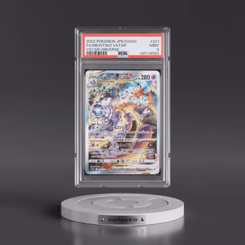 2022 Pokémon Sword & Shield Vstar Universe #221 Mewtwo Vstar - Full Art (PSA 9 MINT)