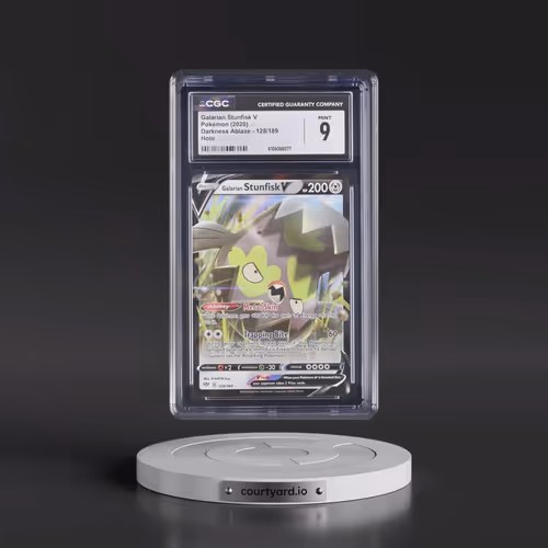 2020 Darkness Ablaze #128/189 Galarian Stunfisk V - Holo (CGC 9 MINT)