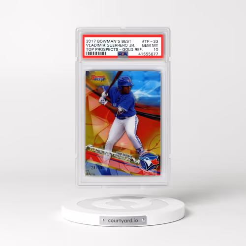 2017 Bowman's Best Top Prospects #TP-33 Vladimir Guerrero Jr. - Gold Refractor (PSA 10 GEM MINT)