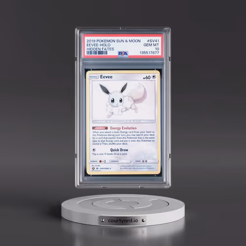 2019 Pokémon Sun & Moon Hidden Fates #SV41 Eevee - Holo (PSA 10 GEM MINT)