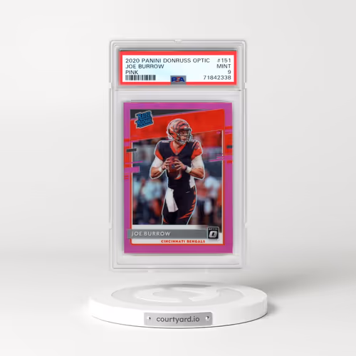2020 Panini Donruss Optic #151 Joe Burrow - Pink (PSA 9 MINT)