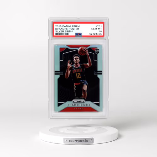 2019 Panini Prizm #251 DE'Andre Hunter - Silver Prizm (PSA 10 GEM MINT)