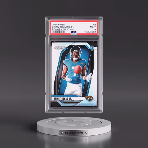 2024 Panini Prizm Rookie Variation #8 Brian Thomas Jr. (PSA 9 MINT)