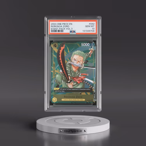 2024 One Piece Event Pack Vol.3 #042 Roronoa Zoro (PSA 10 GEM MINT)