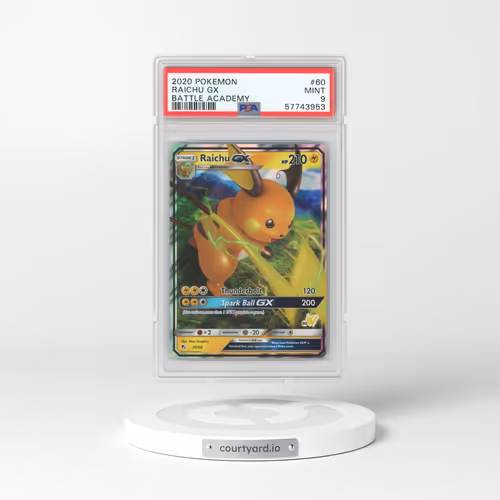 2020 Pokémon Battle Academy #60 Raichu GX - Holo (PSA 9 MINT)