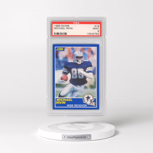 1989 Score #18 Michael Irvin (PSA 9 MINT)