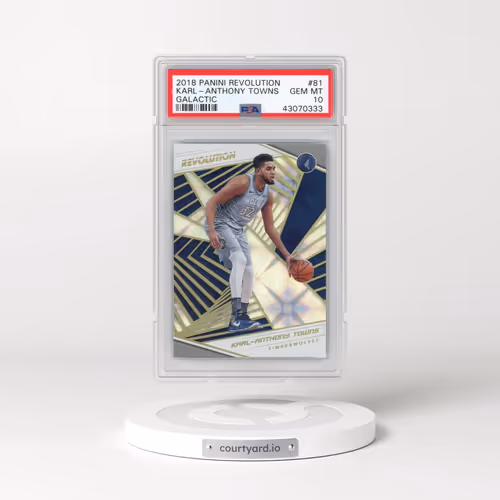 2018 Panini Revolution #81 Karl-Anthony Towns - Galactic (PSA 10 GEM MINT)