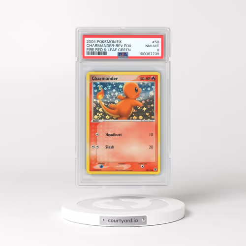 2004 Pokémon EX Fire Red & Leaf Green #58 Charmander - Reverse Foil (PSA 8 NM-MT)