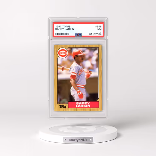 1987 Topps #648 Barry Larkin (PSA 7 NM)