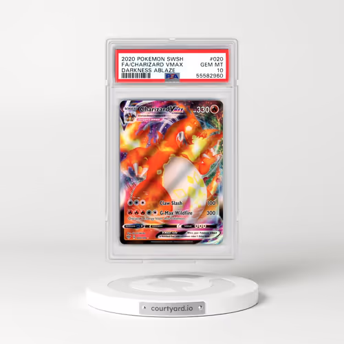 2020 Pokémon Sword & Shield Darkness Ablaze #020 Charizard Vmax - Full Art (PSA 10 GEM MINT)