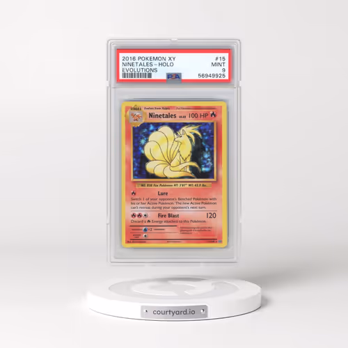 2016 Pokémon XY Evolutions #15 Ninetales - Holo (PSA 9 MINT)