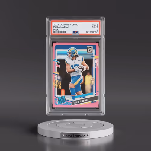 2023 Panini Donruss Optic #238 Puka Nacua - Pink (PSA 9 MINT)