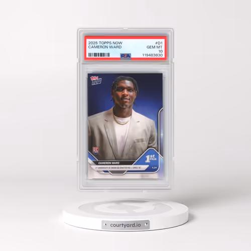 2025 Topps Now #D1 Cameron Ward (PSA 10 GEM MINT)