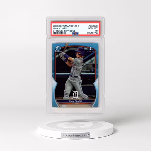 2023 Bowman Draft #BDC76 Max Clark - Chrome-Sky Blue (PSA 10 GEM MINT)