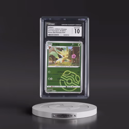 2025 Gem Pack Volume 2 - CBB2C - Simplified #07 09/15 Leafeon - Reverse Holo Master Ball (CGC 10 GEM
