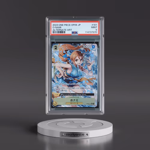2023 One Piece Japanese OP06-Wings of the Captain #101 O-Nami - Alternate Art (PSA 9 MINT)