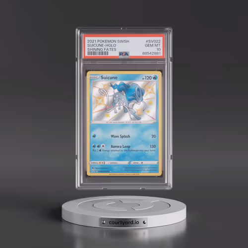 2021 Pokémon Sword & Shield Shining Fates #SV022 Suicune - Holo (PSA 10 GEM MINT)