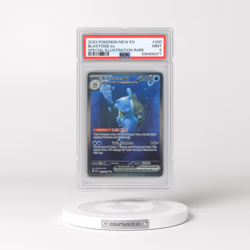 2023 Pokémon Mew EN-151 #200 Blastoise EX - Holo Special Illustration Rare (PSA 9 MINT)