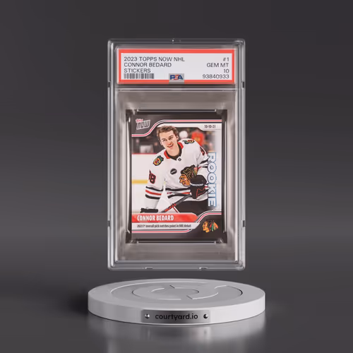 2023 Topps Now NHL Stickers #1 Connor Bedard (PSA 10 GEM MINT)
