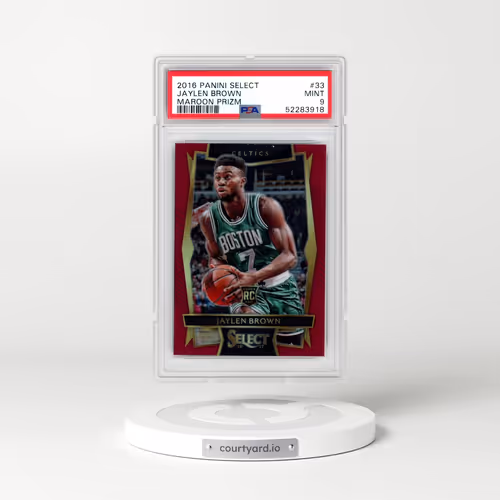 2016 Panini Select #33 Jaylen Brown - Maroon Prizm (PSA 9 MINT)