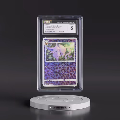 2025 Gem Pack Volume 2 - CBB2C - Simplified #05 07/14 Espeon - Geometric Pattern Holo (CGC 8 NM-MT)