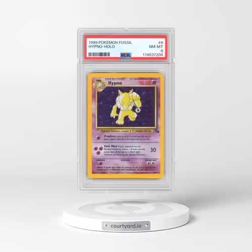 1999 Pokémon Fossil #8 Hypno - Holo (PSA 8 NM-MT)