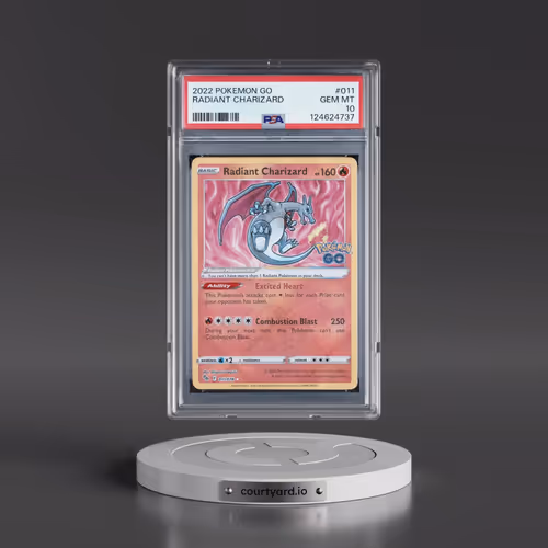 2022 Pokémon Go #011 Radiant Charizard - Holo (PSA 10 GEM MINT)