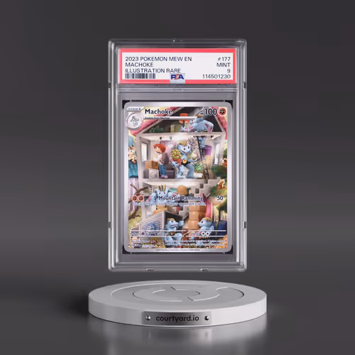 2023 Pokémon Mew EN-151 #177 Machoke - Illustration Rare (PSA 9 MINT)
