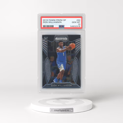 2019 Panini Prizm Draft Picks #64 Zion Williamson (PSA 10 GEM MINT)