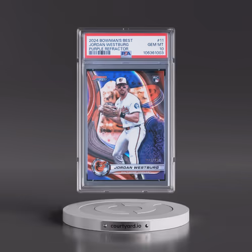 2024 Bowman's Best #11 Jordan Westburg - Purple Refractor (PSA 10 GEM MINT)