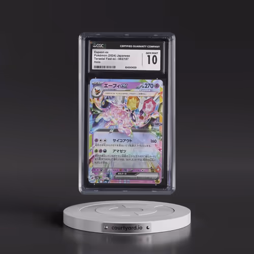 2024 Pokémon Sv8a-Terastal Fest EX #063 Espeon EX - Holo (CGC 10 GEM MINT)