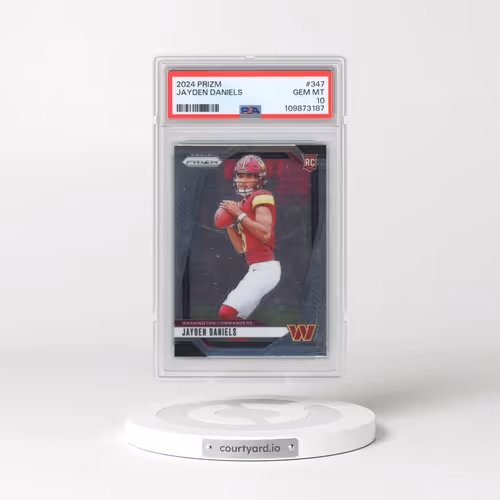2024 Panini Prizm #347 Jayden Daniels (PSA 10 GEM MINT)