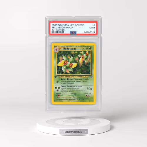 2000 Pokémon Neo Genesis #3 Bellossom - 1st Edition Holo (PSA 9 MINT)