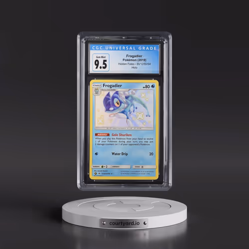 2019 Hidden Fates #SV12/SV94 Frogadier - Shiny Vault Holo (CGC 10 GEM MINT)