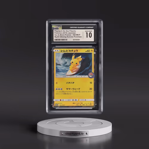 2016 Sun & Moon Promos #392/SM-P Playing in the Sea Pikachu - My251 Shining Summer Pack Purchase (Ho