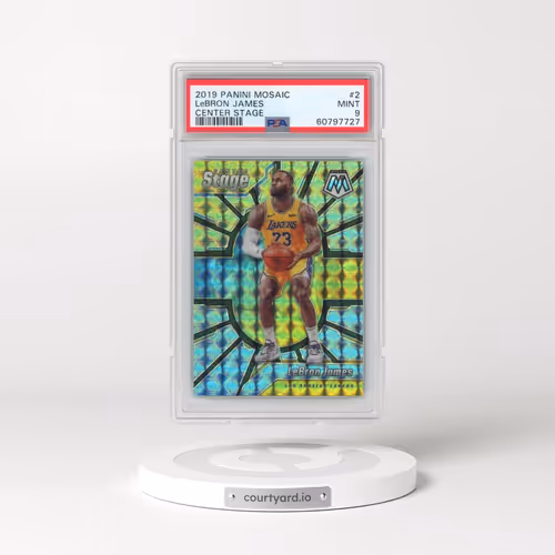 2019 Panini Mosaic Center Stage #2 LeBron James (PSA 9 MINT)