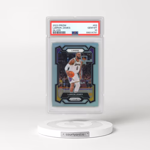 2023 Panini Prizm #63 LeBron James - Silver Prizm (PSA 10 GEM MINT)