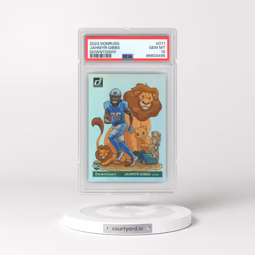 2023 Panini Donruss Downtown! #D11 Jahmyr Gibbs (PSA 10 GEM MINT)