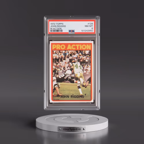 1972 Topps #126 John Riggins - In Action (PSA 8 NM-MT)