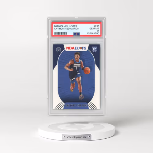 2020 Panini Hoops #216 Anthony Edwards (PSA 10 GEM MINT)