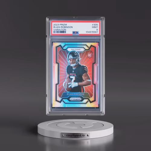 2023 Panini Prizm #305 Bijan Robinson - Variation (PSA 9 MINT)