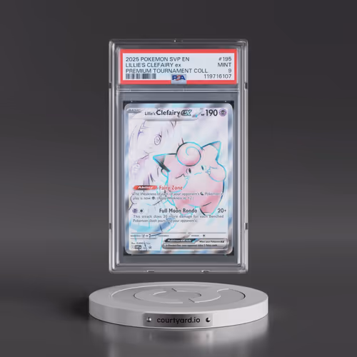2025 Pokémon Svp EN-SV Black Star Promo #195 Lillie's Clefairy EX - Holo Lillie Premium Tournament C